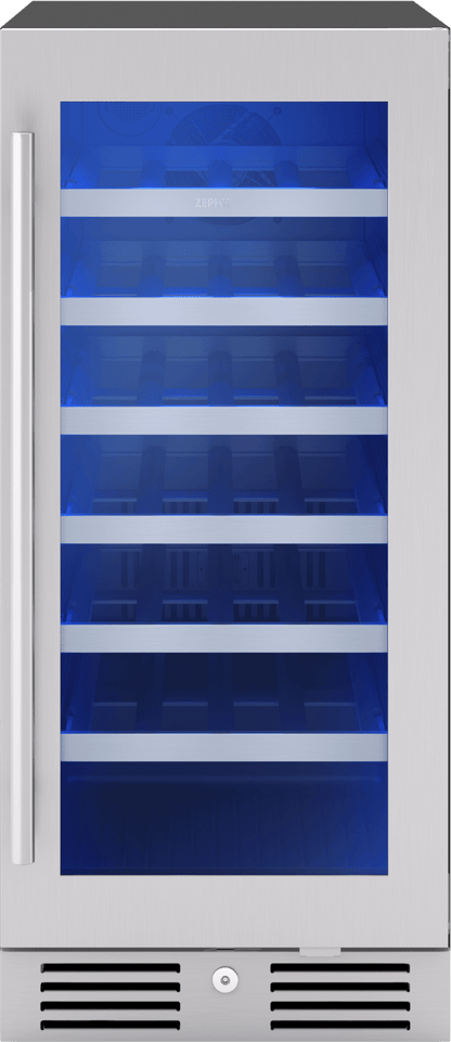 ZEPHYR PRW15C01CG Zephyr 15"" Single Zone Wine Cooler