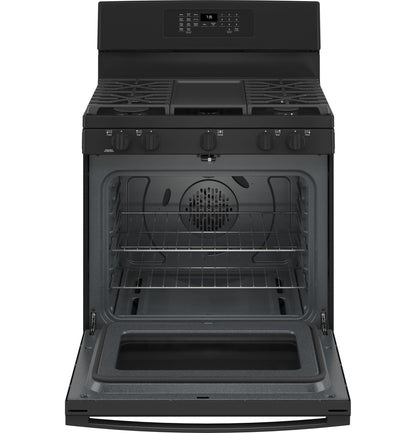 GE APPLIANCES JGB735DPBB Ge 30"" Free-standing Gas Convection Range With Air Fry