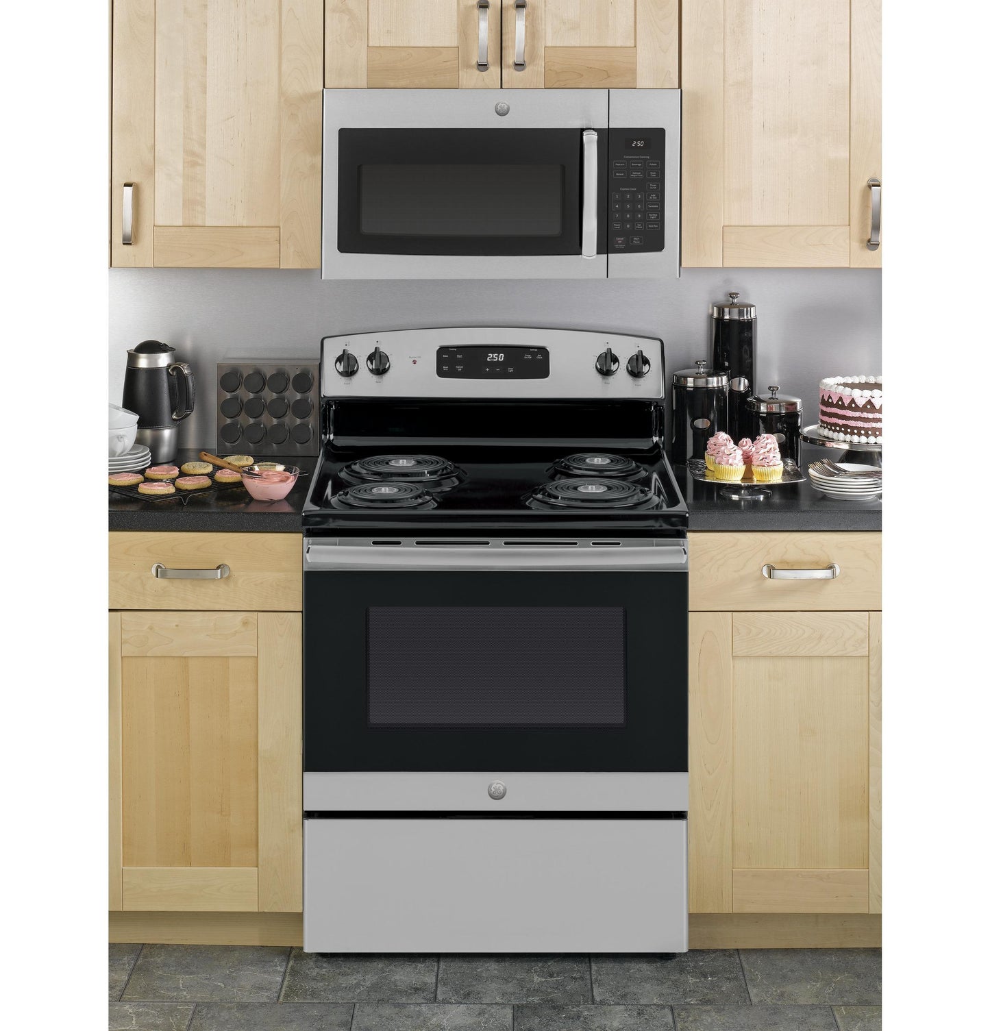 GE APPLIANCES JVM3160RFSS Ge 1.6 Cu. Ft. Over-the-range Microwave Oven
