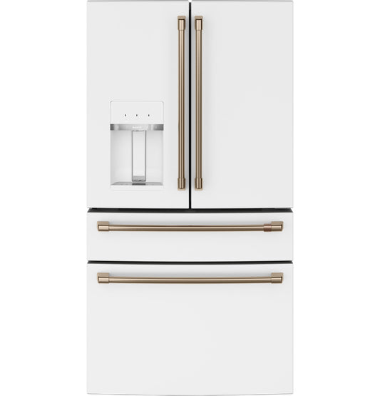 CAFE CXE22DP4PW2 Cafe Energy Star 22.3 Cu. Ft. Smart Counter-depth 4-DO...