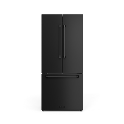 THOR KITCHEN RF3017FFD00 30 Inch 17.7 Cu Ft French Door Counter Depth Refrigerator With Ice ...