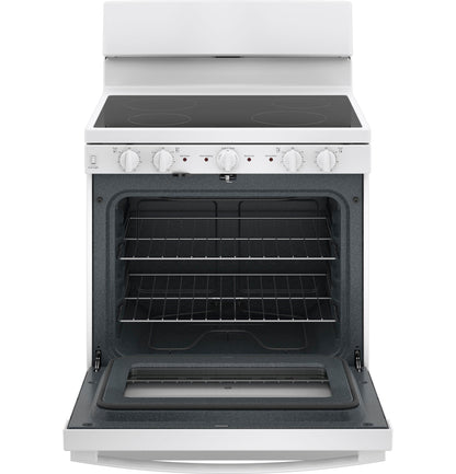 GE APPLIANCES JB480DTWW GE 30"" Free-standing Electric Radiant Smooth Cooktop Range