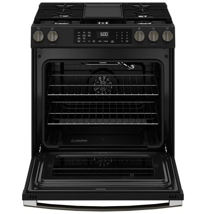 GE APPLIANCES GGS600AVDS Ge 30"" Slide-in Front-control Convection Gas Range With No PREHE...