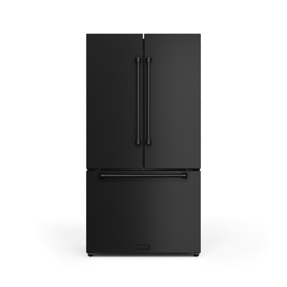 THOR KITCHEN RF3621CTD00 36 Inch 20.3 Cu Ft French Door Counter Depth Refrigerator With Ice ...