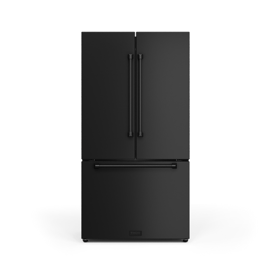 THOR KITCHEN RF3621CTD00 36 Inch 20.3 Cu Ft French Door Counter Depth Refrigerator With Ice ...