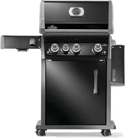 NAPOLEON BBQ RP425SIBNK2 Rogue Pro 425 Sib With Infrared Side Burner , Natural Gas, Black