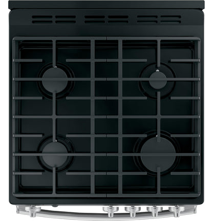 GE APPLIANCES JGAS640RMSS Ge 24"" Steam Clean Free-standing/slide-in Gas Range