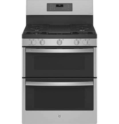 GE APPLIANCES PGB965YPFS GE Profile 30"" Free-standing Gas Double Oven Convection FINGERP...