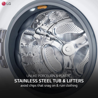 LG WM4200HWA 5.0 Cu. Ft. MEGA Capacity Smart Wi-fi Enabled Front Load Washer WIT...