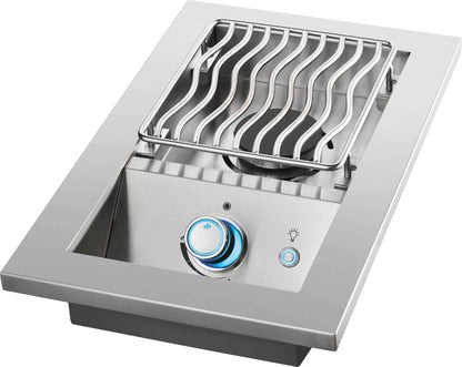 NAPOLEON BBQ BIB10RTNSS Built-in 700 Series Single Range Top Burner With Stainless Steel CO...