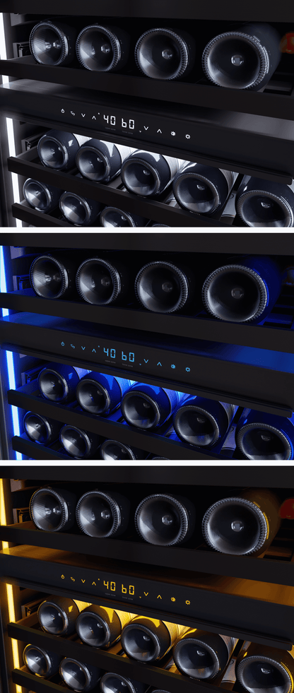 ZEPHYR PRW24F02CPG Zephyr 24"" Full Size Panel Ready Dual Zone Wine Cooler