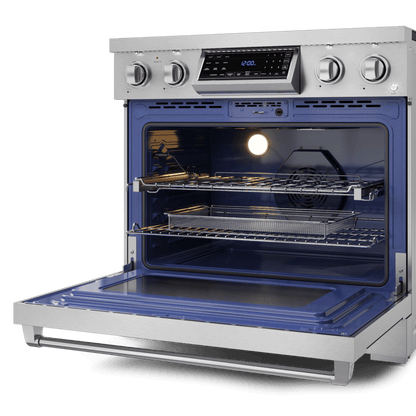 THOR KITCHEN RSE36 36 Inch Professional Electric Range With Tilt Panel Touch Control I...