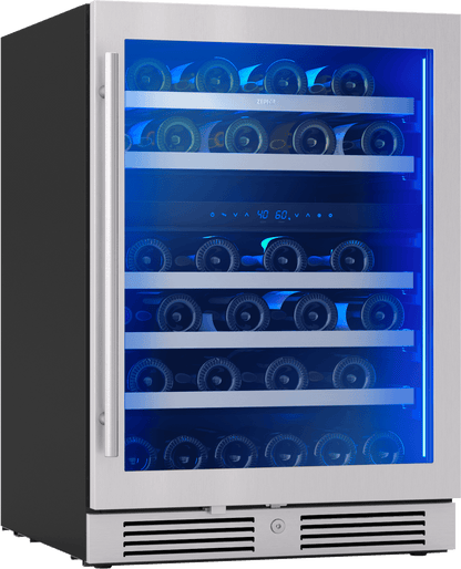 ZEPHYR PRW24C02CG Zephyr 24"" Dual Zone Wine Cooler