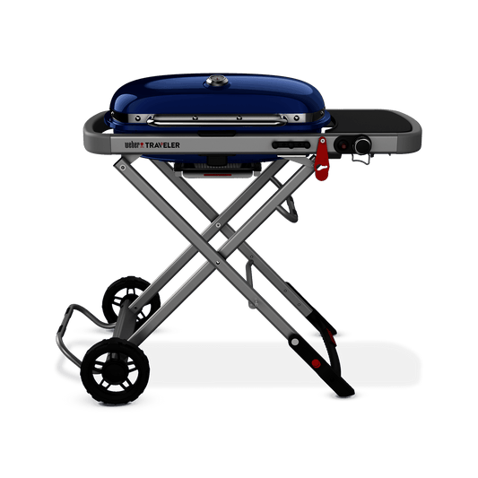 WEBER 9020001 Weber Traveler Portable Gas Grill - Deep Ocean Blue