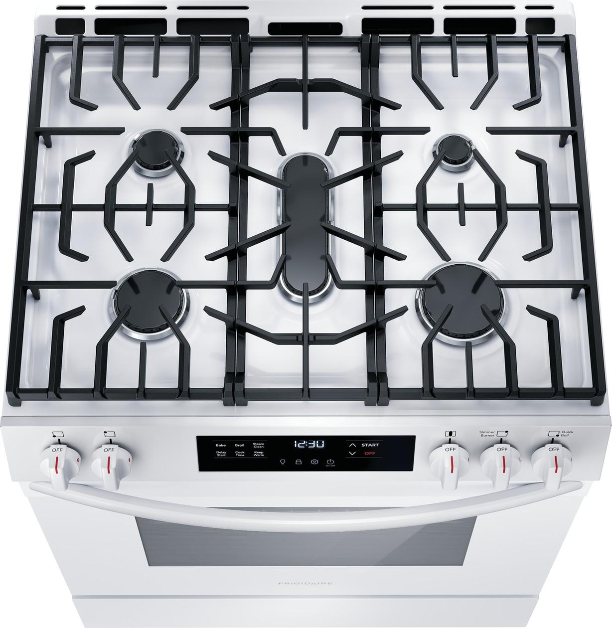 FRIGIDAIRE FCFG3062AW Frigidaire 30"" Front Control Gas Range With Quick Boil