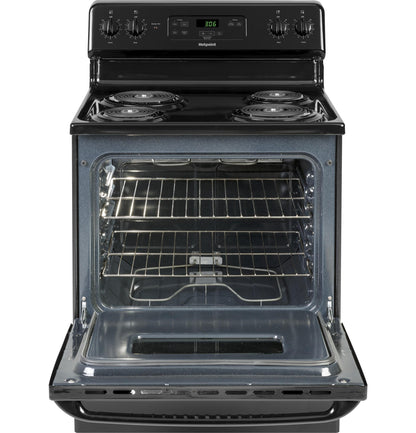 HOTPOINT RBS360DMBB Hotpoint 30"" Free-standing Standard Clean Electric Range