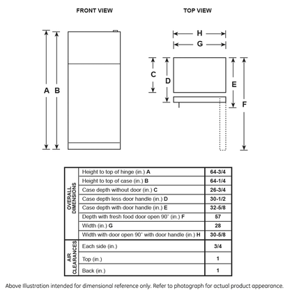 GE APPLIANCES GTS17DTNRWW Ge 16.6 Cu. Ft. Top-freezer Refrigerator