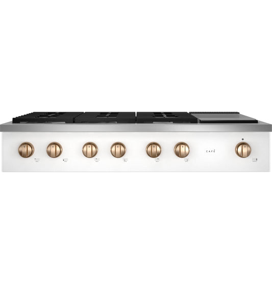 CAFE CGU486P4TW2 Cafe 48"" Commercial-style Gas Rangetop With 6 Burners and GRI...