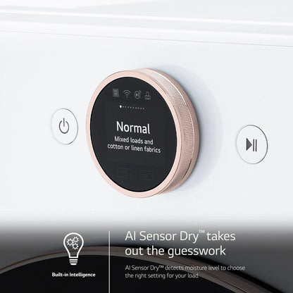 LG DLGX6501W 7.4 Cu. Ft. Ultra Large Capacity Smart Front Load Gas Dryer With SE...