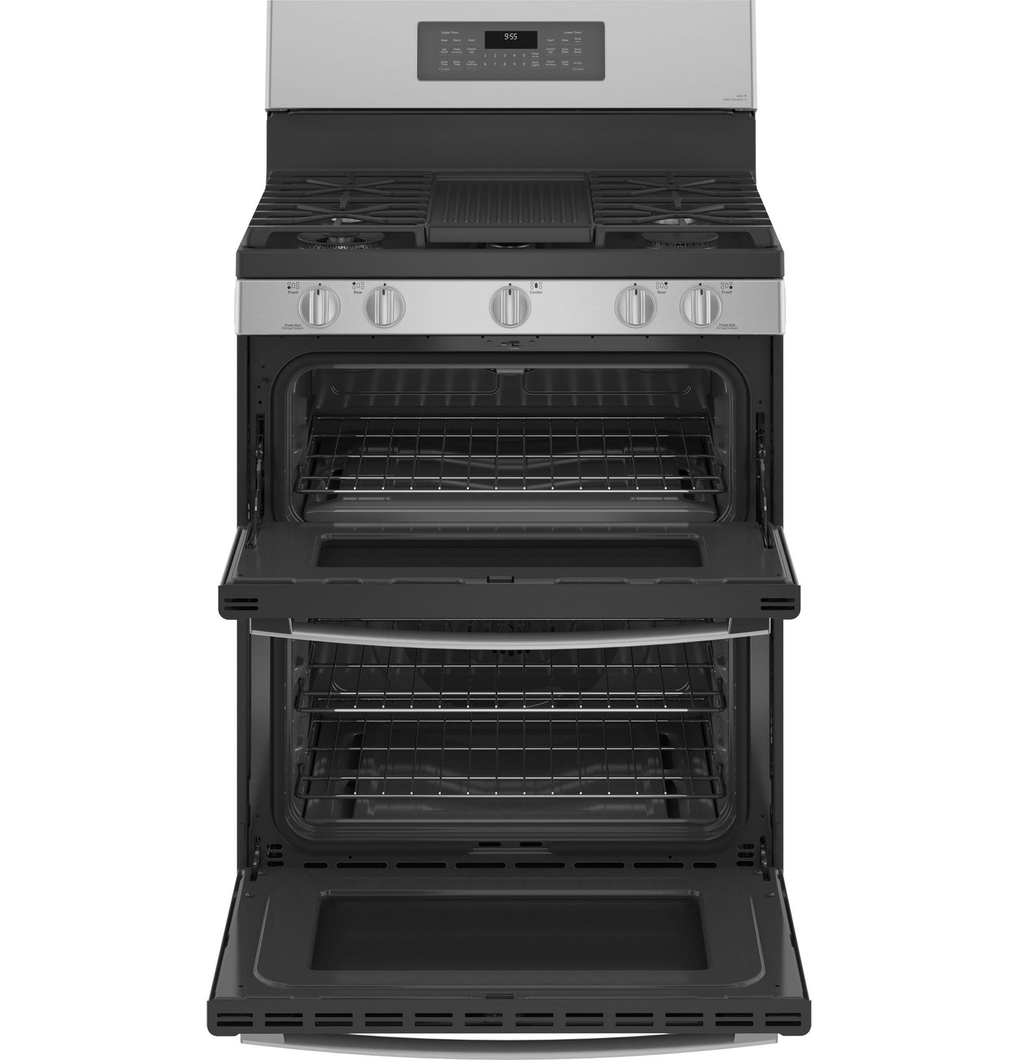 GE APPLIANCES PGB965YPFS GE Profile 30"" Free-standing Gas Double Oven Convection FINGERP...