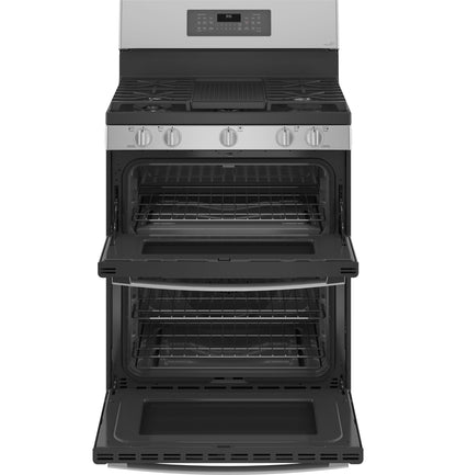 GE APPLIANCES PGB965YPFS GE Profile 30"" Free-standing Gas Double Oven Convection FINGERP...