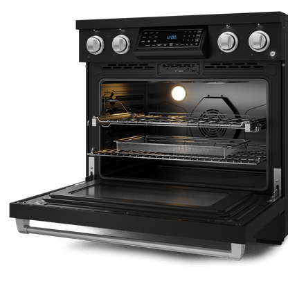 THOR KITCHEN RSE36BSS 36 Inch Professional Electric Range With Tilt Panel Touch Control I...