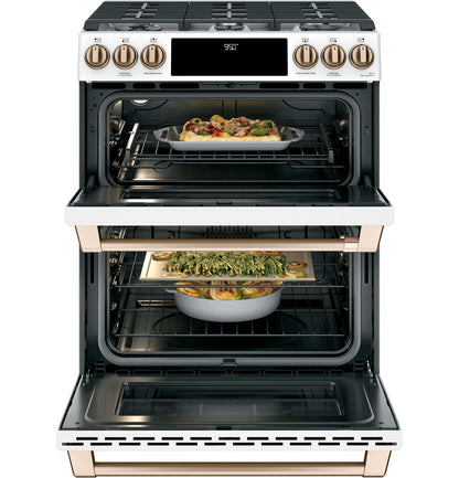 CAFE C2S950P4MW2 Cafe 30"" Slide-in Front Control Dual-fuel Double Oven With CO...