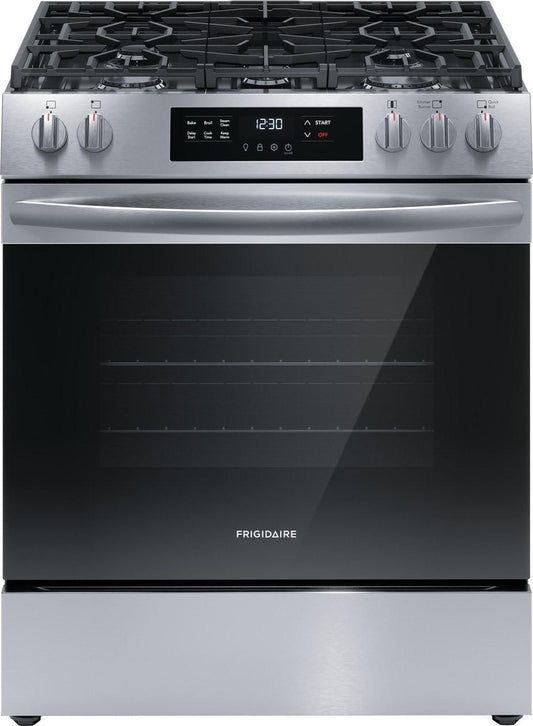 FRIGIDAIRE FCFG3062AS Frigidaire 30"" Front Control Gas Range With Quick Boil