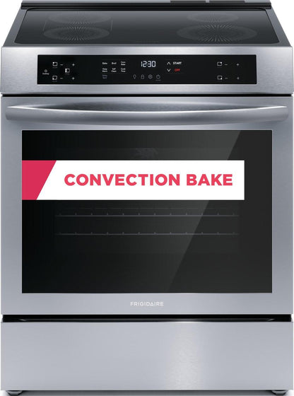 FRIGIDAIRE FCFI3083AS Frigidaire 30"" Front Control Induction Range With Convection Bake