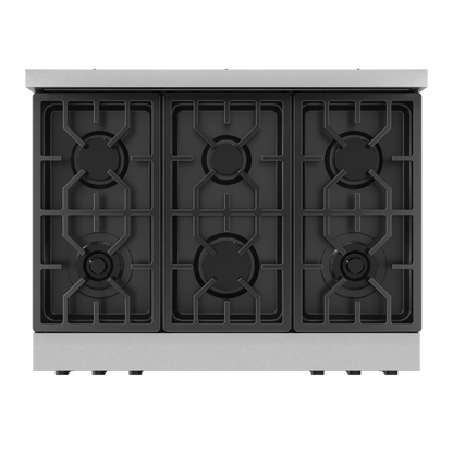 THOR KITCHEN RSG36BLK 36 Inch Professional Gas Range With Tilt Panel Touch Control In STA...