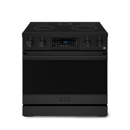 THOR KITCHEN RSE36B 36 Inch Professional Electric Range With Tilt Panel Touch Control I...