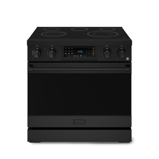 THOR KITCHEN RSE36B 36 Inch Professional Electric Range With Tilt Panel Touch Control I...