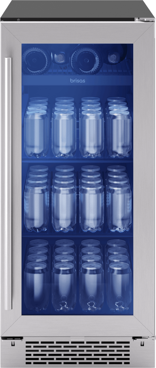 ZEPHYR BBV15C01AG Zephyr Brisas Bev Cooler, 15in Uc, Ss+gls, Rvs, 1z