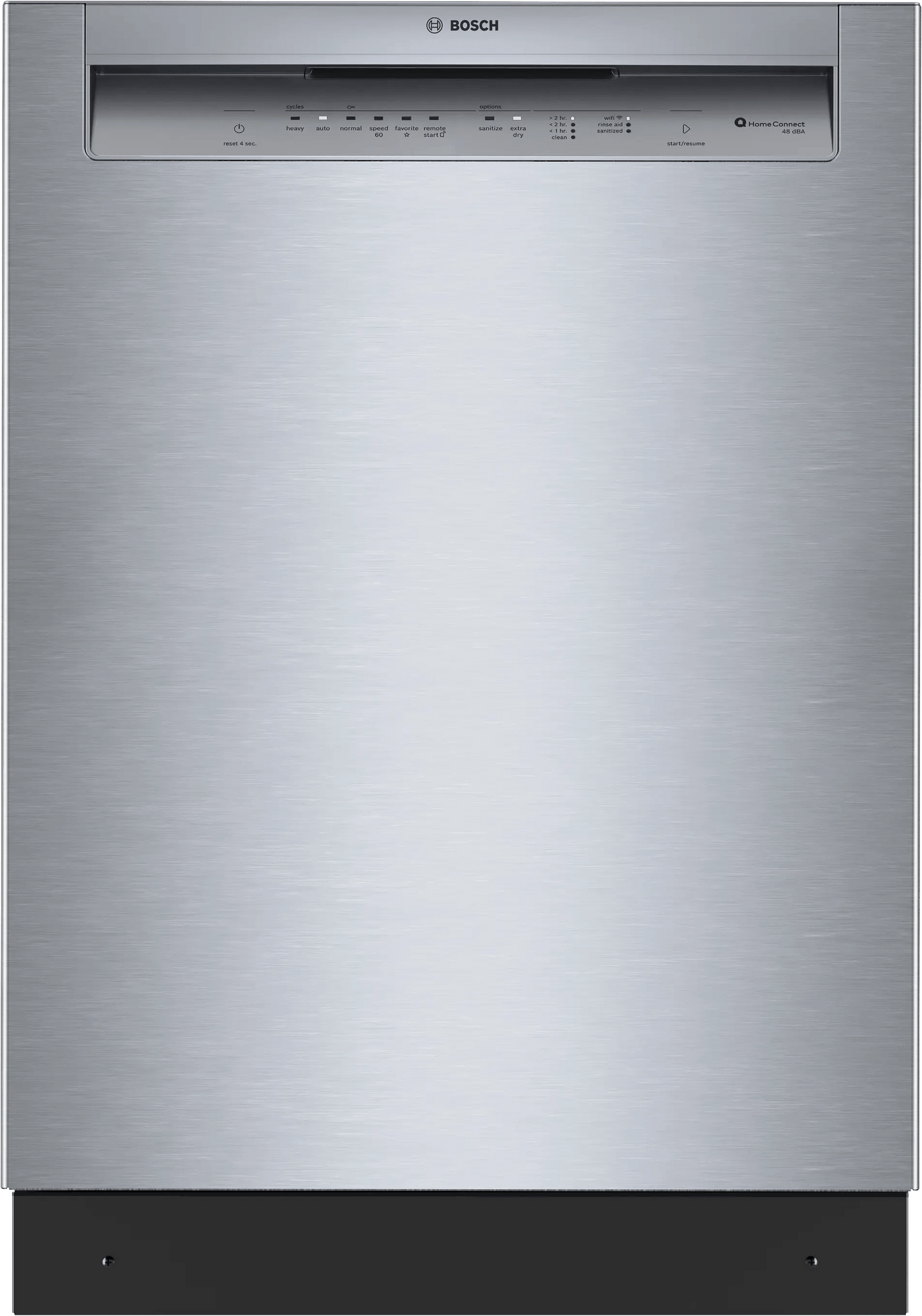 BOSCH SHE43DM5N Bosch 300 Recessed Handle, 48 Dba, Standard 3rd Rack, Puredry - Ss