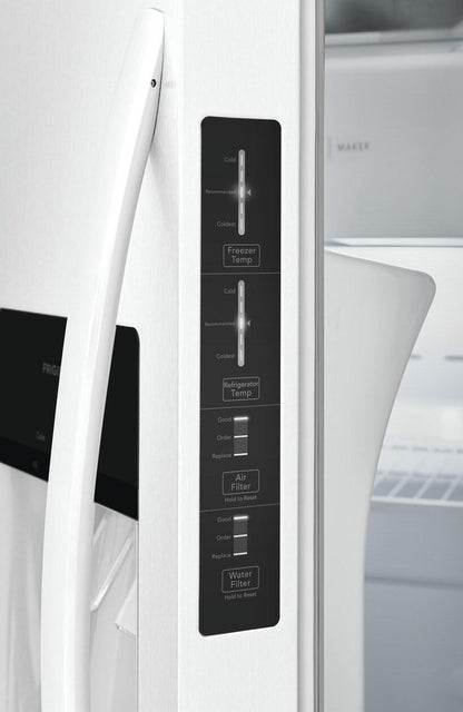FRIGIDAIRE FRSS2323AW Frigidaire 22.3 Cu. Ft. 33'' Standard Depth Side By Side Refrigerator