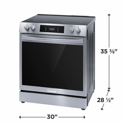 FRIGIDAIRE GCFE3060BF Frigidaire Gallery 30"" Front Control Electric Range With Total CONV...