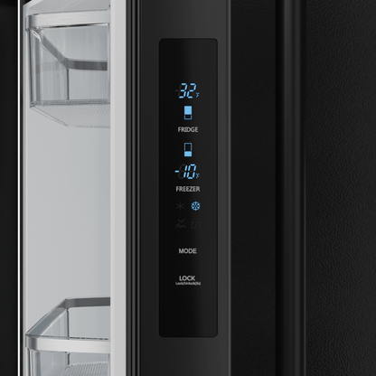 THOR KITCHEN RF3017FFD00 30 Inch 17.7 Cu Ft French Door Counter Depth Refrigerator With Ice ...