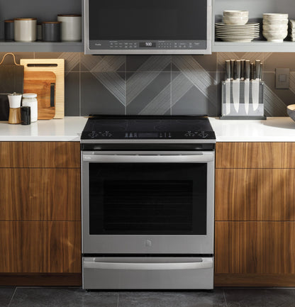 GE APPLIANCES PSS93YPFS GE Profile 30"" Smart Slide-in Electric Convection Fingerprint R...