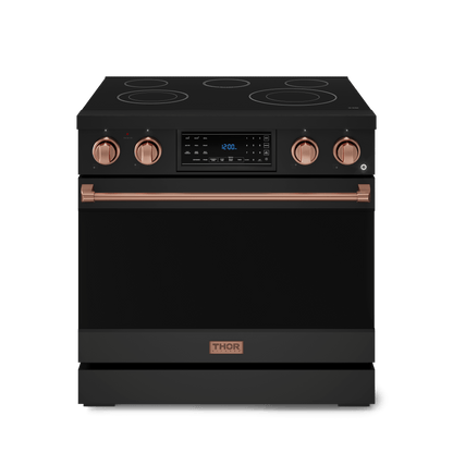 THOR KITCHEN RSE36BRSG 36 Inch Professional Electric Range With Tilt Panel Touch Control I...