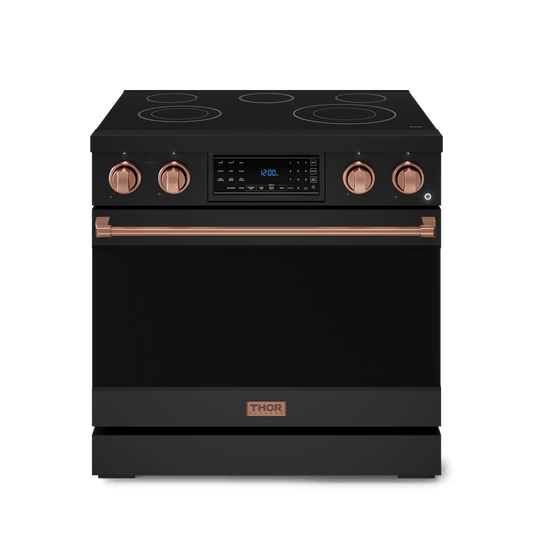 THOR KITCHEN RSE36BRSG 36 Inch Professional Electric Range With Tilt Panel Touch Control I...