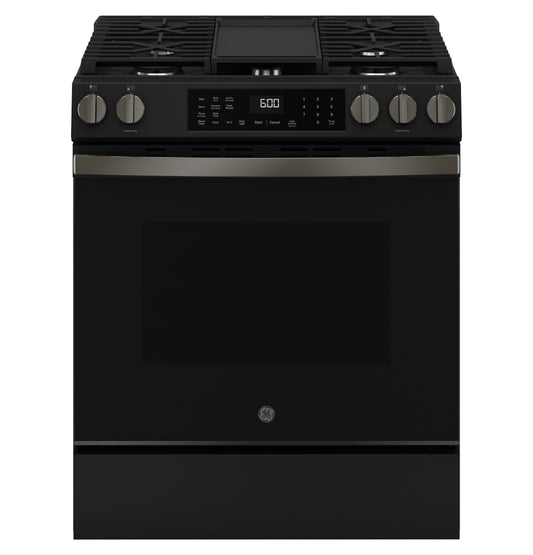 GE APPLIANCES GGS600AVDS Ge 30"" Slide-in Front-control Convection Gas Range With No PREHE...