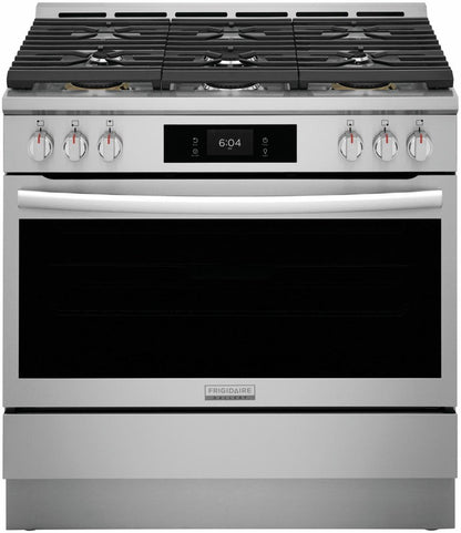 FRIGIDAIRE GCFD3661AF Frigidaire Gallery 36"" Dual-fuel Range With Air Fry