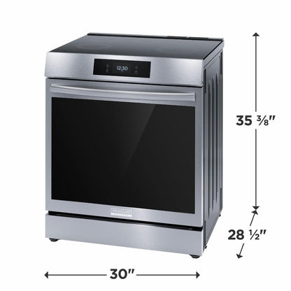 FRIGIDAIRE GCFI3060BF Frigidaire Gallery 30"" Front Control Induction Range With Total CON...