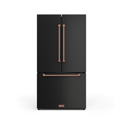 THOR KITCHEN RF3621CTD00RSG 36 Inch 20.3 Cu Ft French Door Counter Depth Refrigerator With Ice ...