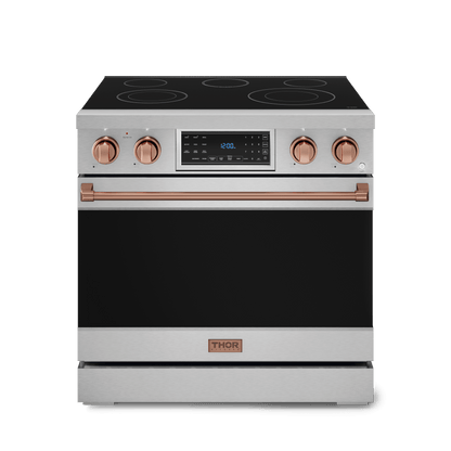 THOR KITCHEN RSE36RSG 36 Inch Professional Electric Range With Tilt Panel Touch Control I...
