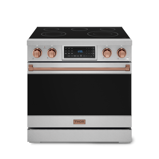 THOR KITCHEN RSE36RSG 36 Inch Professional Electric Range With Tilt Panel Touch Control I...