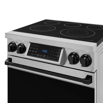 THOR KITCHEN RSE30BLK 30 Inch Professional Electric Range With Tilt Panel Touch Control I...