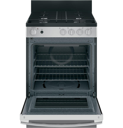 GE APPLIANCES JGAS640RMSS Ge 24"" Steam Clean Free-standing/slide-in Gas Range