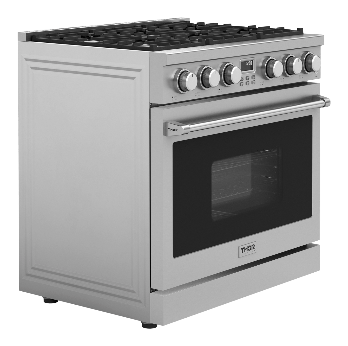 THOR KITCHEN ARG36LP 36 Inch Contemporary Professional Gas Range In Stainless Steel - LI...