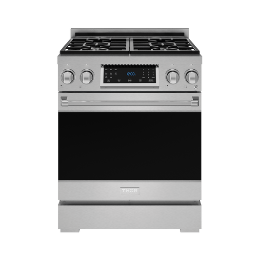 THOR KITCHEN RSG30LP 30 Inch Professional Lp Range With Tilt Panel Touch Control In STAI...